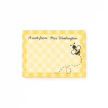 Personalised Honey Bee Post It Notes