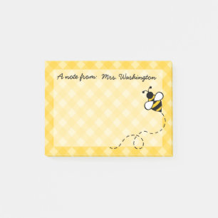 Personalised Honey Bee Post It Notes