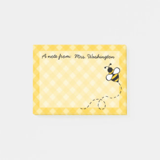 Personalised Honey Bee Post It Notes