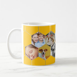 Personalised Honeycomb Family & Pet Photo Mug