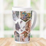 Personalised Honeycomb Family Photos Custom Latte Mug<br><div class="desc">Create your own personalised honeycomb shaped photo collage mug with your custom photos.</div>