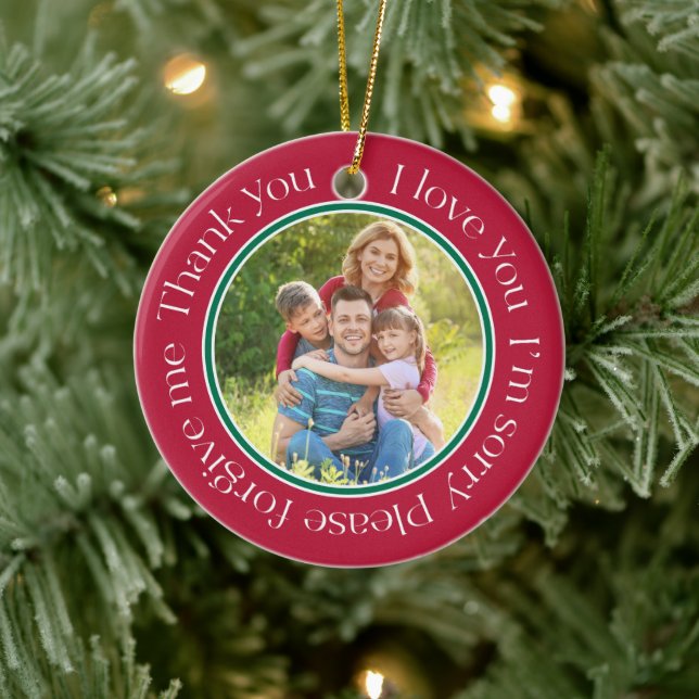 Personalised Ho'oponopono Family Ceramic Ornament (Tree)