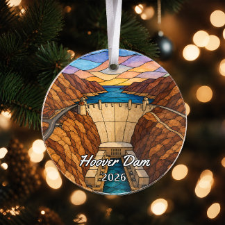 Personalised Hoover Dam Acrylic Ornament, Custom A Ornament