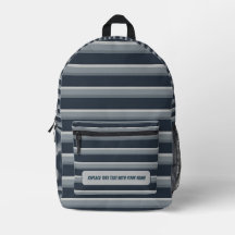 Personalised Horizontal Stripe Backpack