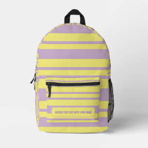 Personalised Horizontal Stripe Backpack