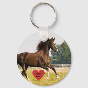 Personalised Horse and pony owner photo Key Ring