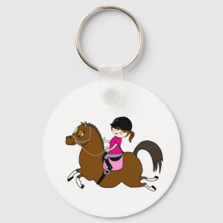 Personalised Horse and Rider Dressage Accessory Key Ring