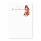 Personalised Horse Art Post-it Notes