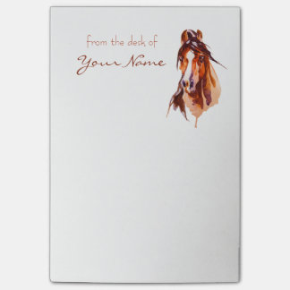 Personalised Horse Art Post-it Notes