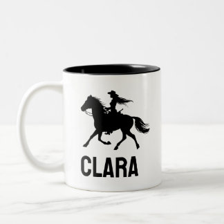 personalised horse girl mug custom name equestrian