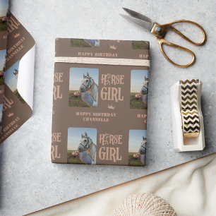Personalised Horse Girl Wrapping Paper