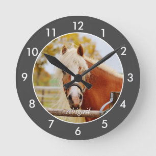 Personalised Horse Large Clock