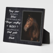 Personalised Horse Memorial Gift Photo