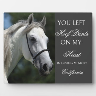Personalised Horse Memorial Plaque Custom photo
