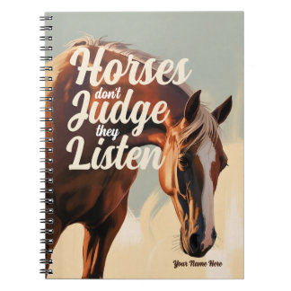 Personalised Horse Notebook