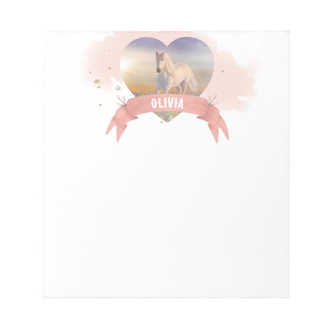Personalised Horse Notepad (Front)