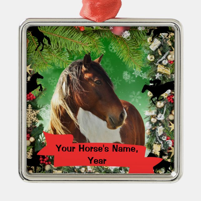 Personalised Horse ornament (Front)