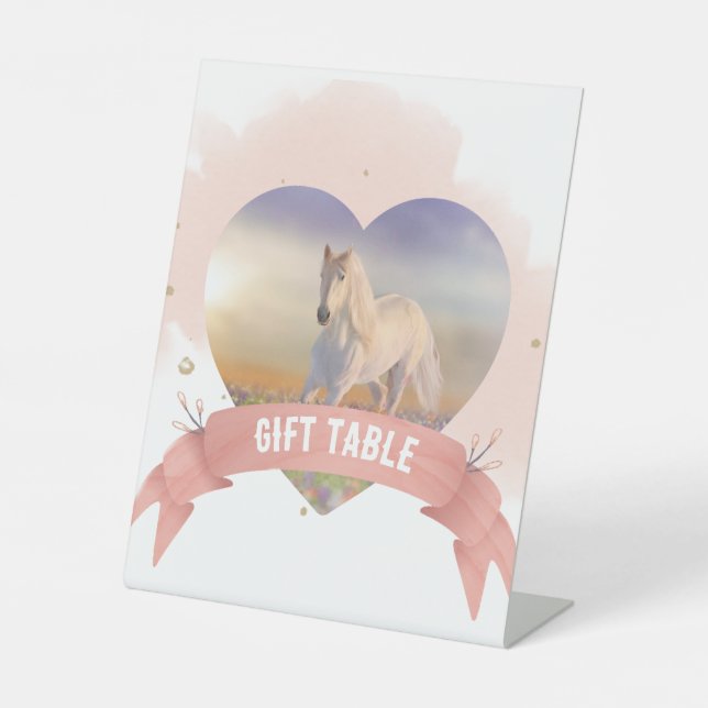 Personalised Horse  Pedestal Sign (Front)