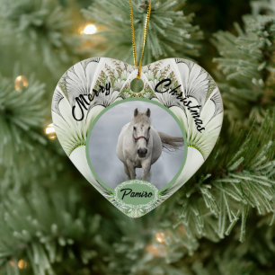Personalised Horse Pet Ornament Photo Name Year 