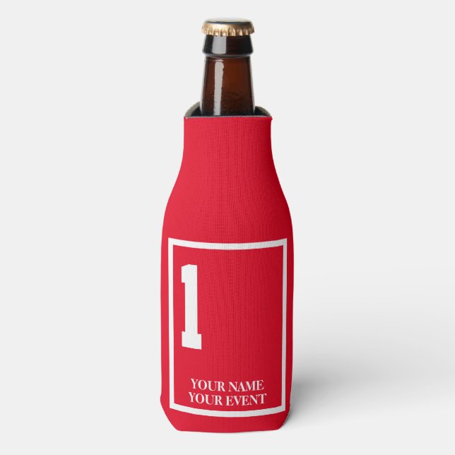 Personalised Horse Racing Saddle Blanket  Bottle Cooler (Bottle Front)