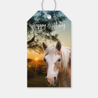 Personalised Horse Ranch birthday party Gift Tags