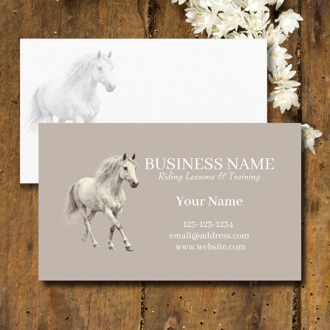 Personalised Horse Trainer Business Cards (Creator Uploaded)