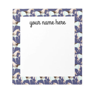 Personalised Horses Notepad
