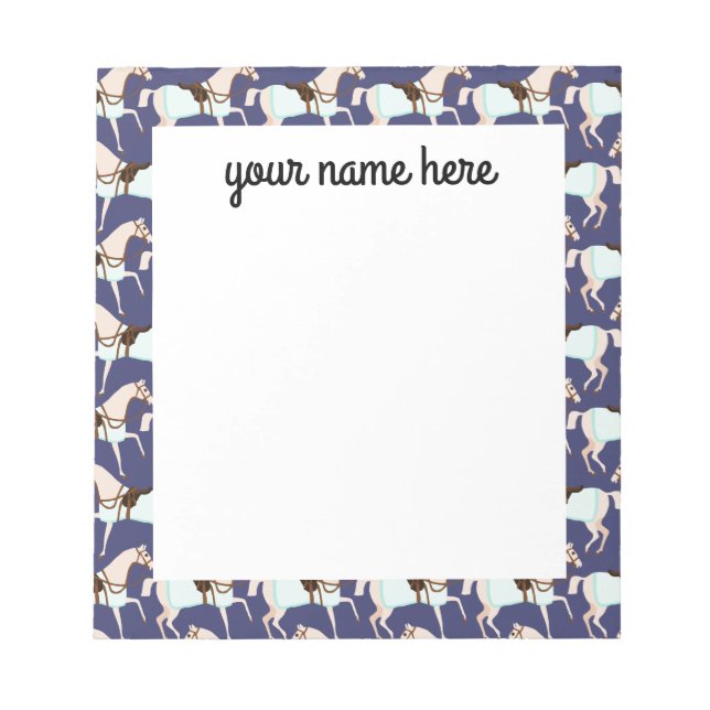 Personalised Horses Notepad (Front)