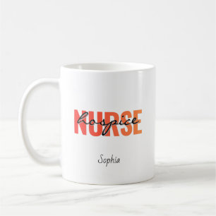 Personalised Hospice Nurse Name Coffee Mug