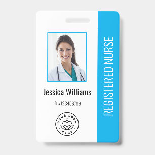 Personalised Hospital Employee Logo & Photo ID Bad Badge