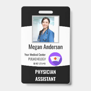 Personalised Hospital Employee Logo & Photo ID Bad Badge