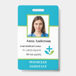 Personalised Hospital Employee Logo & Photo ID Bad Badge