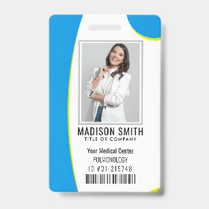 Personalised Hospital Employee Logo & Photo ID Bad Badge