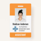 Personalised Hospital Employee Logo & Photo ID Bad