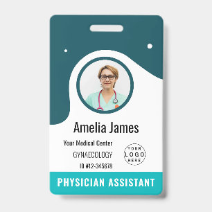 Personalised Hospital Employee Logo & Photo ID Badge