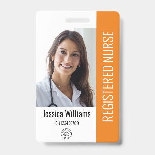 Personalised Hospital Employee Logo & Photo ID Badge