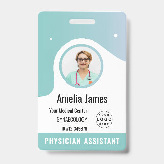 Personalised Hospital Employee Logo & Photo ID Badge