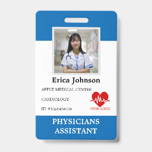Personalised Hospital Employee Logo & Photo ID Badge
