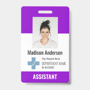 Personalised Hospital Employee Logo & Photo ID Badge