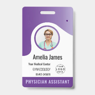 Personalised Hospital Employee Logo & Photo ID Badge