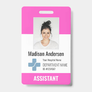 Personalised Hospital Employee Logo & Photo ID Badge