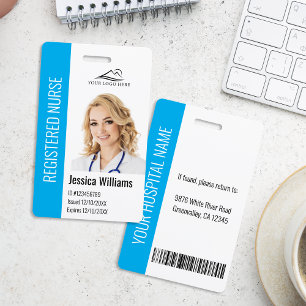 Personalised Hospital Employee Logo & Photo ID Badge