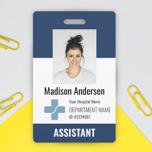 Personalised Hospital Employee Logo & Photo ID Badge