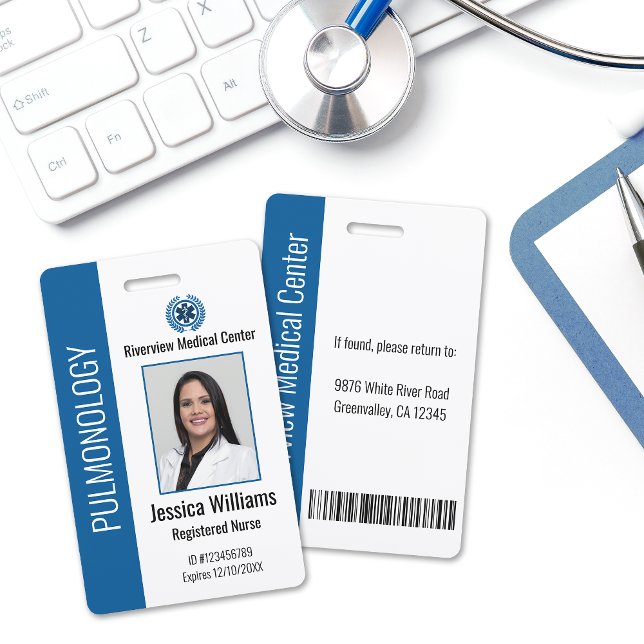 Personalised Hospital Employee Logo & Photo ID Badge (Creator Uploaded)