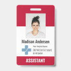 Personalised Hospital Employee Logo & Photo ID