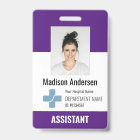 Personalised Hospital Employee Logo & Photo ID