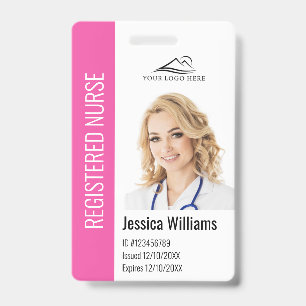 Personalised Hospital Employee Logo & Photo ID Badge