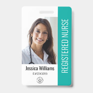 Personalised Hospital Employee Logo & Photo ID Badge