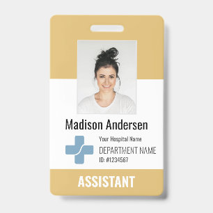 Personalised Hospital Employee Logo & Photo ID Badge
