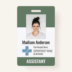 Personalised Hospital Employee Logo & Photo ID ID Badge
